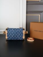 LV SIDE TRUNK デニム ショルダーバック ケース付き 23*15cm - 画像 (4)