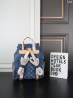 Lv デニム リュック 24*30cm - 画像 (4)