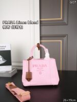 PRADA Linen blend トートバッグ ケース付き 26*19cm - 画像 (13)