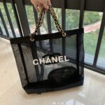 CHANEL メッシュ トートバッグ 化粧ポーチセット ノベルティ 34*9*35CM - 画像 (5)