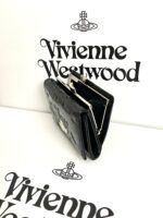 Vivienne Westwood ピカピカ がま口 三つ折り財布 ケース付き - 画像 (6)