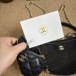 CHANEL ショルダーバック&小銭入れ 2点セット メッシュ ノベルティ 15*22*6cm - 画像 (10)