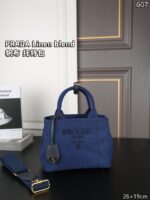 PRADA Linen blend トートバッグ ケース付き 26*19cm - 画像 (4)