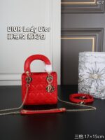 DIOR Lady Dior ハンドバッグ ショルダーバッグ ケース付き 17*15cm - 画像 (13)