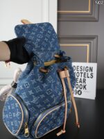 Lv デニム リュック 24*30cm - 画像 (2)