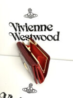 Vivienne Westwood ピカピカ がま口 三つ折り財布 ケース付き - 画像 (12)