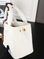 PRADA Linen blend トートバッグ ケース付き 26*19cm - 画像 (11)