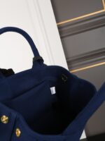 PRADA Linen blend トートバッグ ケース付き 26*19cm - 画像 (6)