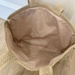 DIOR 草編みバッグ ショッピングバッグ トートバッグ ノベルティ 43*35*10cm - 画像 (7)