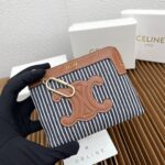 CELINE 三つ折り財布 小銭入れ 10782 10662 10.5*8.5*4cm - 画像 (6)