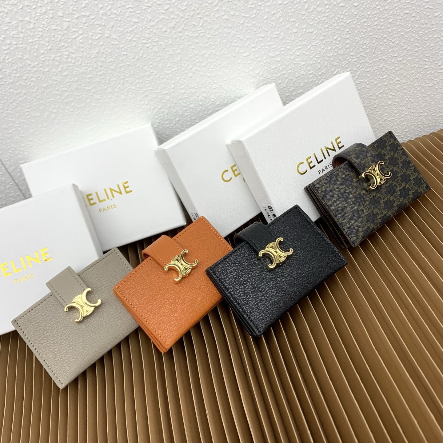 001_ZT CELINE カード入れ ケース付き 10843 2.5*7*11cm - 画像 (1)
