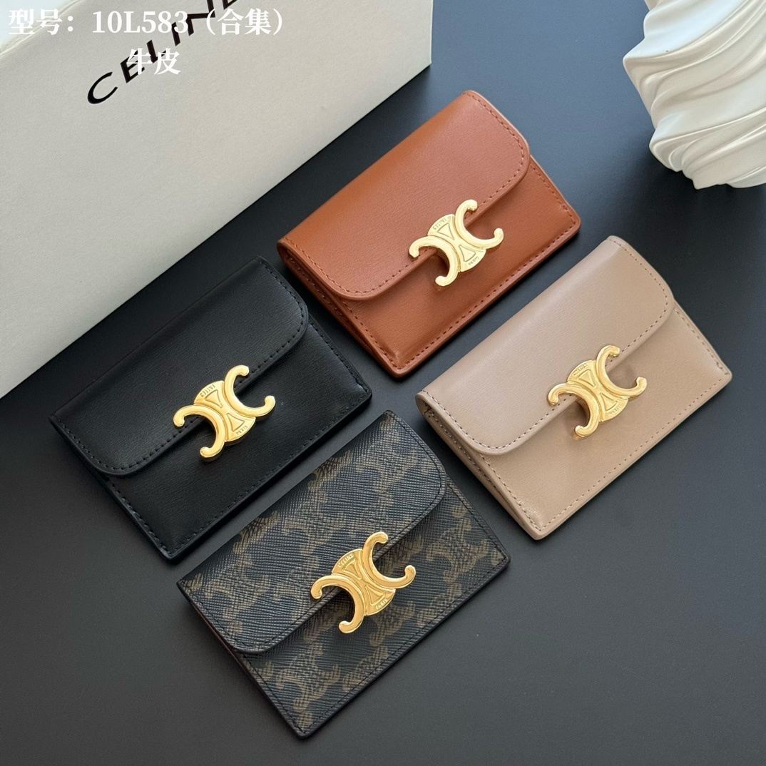 001_ZT CELINE 名刺入れ カードケース ケース付き 10L583 10583 10.5*7*1cm - 画像 (1)
