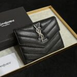 SAINT LAURENT 三つ折り財布 ケース付き 414404 13*9*3cm - 画像 (2)