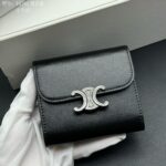 CELINE 三つ折り財布 中サイズ ケース付き 10D782CQ 10D783 10782 10.5*9*3cm - 画像 (3)