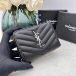 SAINT LAURENT カード入れ 二つ折り財布 ケース付き 16820 12*10*3cm - 画像 (6)