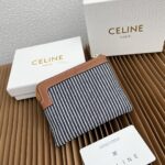 CELINE 三つ折り財布 小銭入れ 10782 10662 10.5*8.5*4cm - 画像 (9)