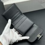 CELINE 三つ折り財布 中サイズ ケース付き 10D782CQ 10D783 10782 10.5*9*3cm - 画像 (9)