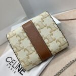 CELINE 三つ折り財布 チェーン付き ケース付き10665 10.5*9cm - 画像 (6)