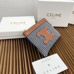 CELINE 三つ折り財布 小銭入れ 10782 10662 10.5*8.5*4cm - 画像 (8)