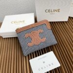 CELINE 三つ折り財布 小銭入れ 10782 10662 10.5*8.5*4cm - 画像 (10)