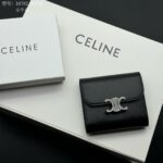 CELINE 三つ折り財布 中サイズ ケース付き 10D782CQ 10D783 10782 10.5*9*3cm