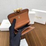 CELINE 三つ折り財布 小銭入れ 10782 10662 10.5*8.5*4cm - 画像 (12)