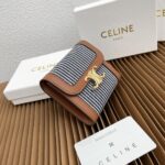 CELINE 三つ折り財布 小銭入れ 10782 10662 10.5*8.5*4cm - 画像 (19)