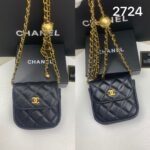 Chanel miniチェーンウォレット 小銭入れ ケース付き 2724 10.5*10.5*3cm