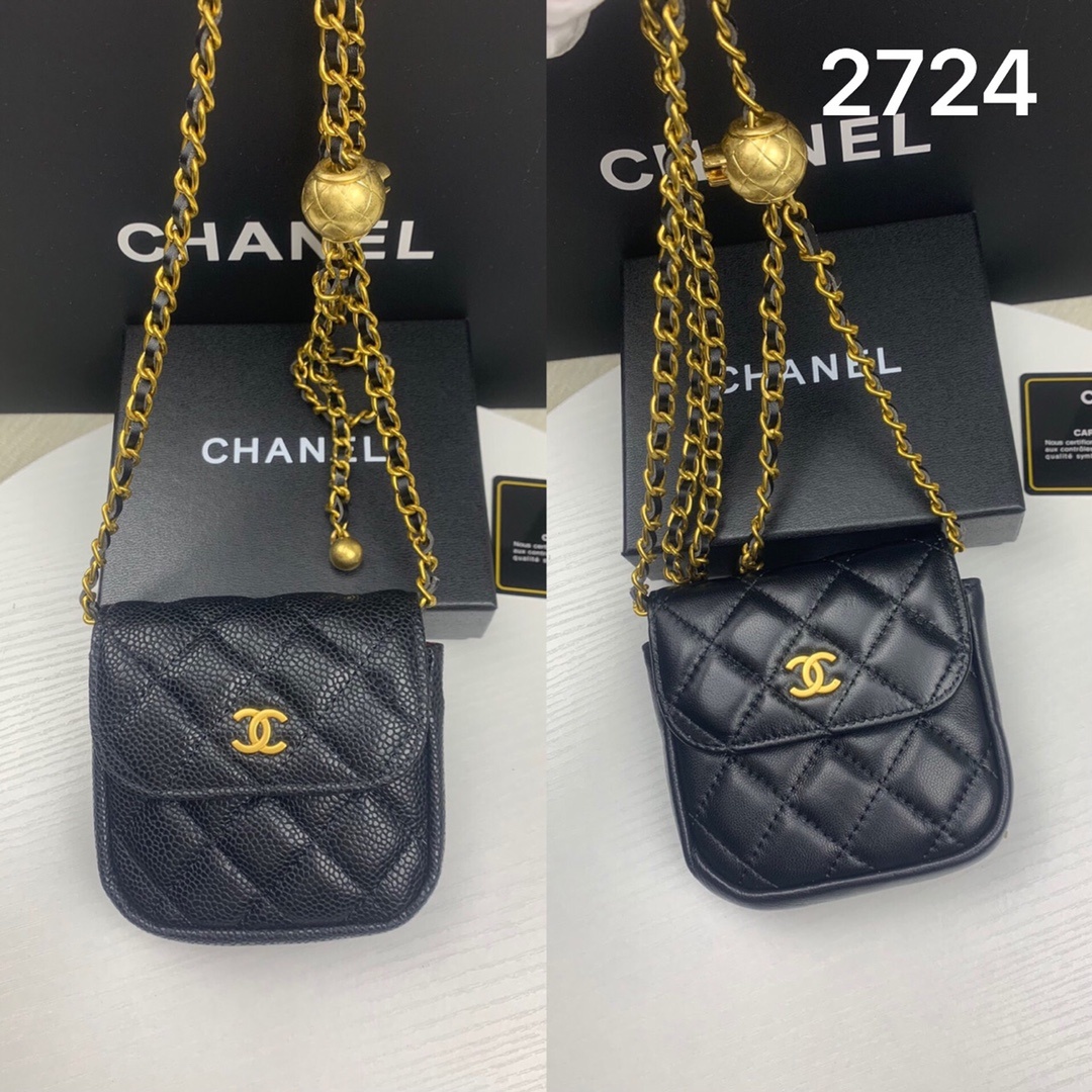 017_ZT Chanel miniチェーンウォレット 小銭入れ ケース付き 2724 10.5*10.5*3cm - 画像 (1)