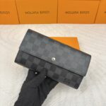 LV 長財布 二つ折り財布 ケース付き M61734 10*19cm - 画像 (3)