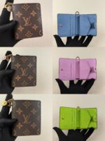 LV 小銭入れ 二つ折り財布 ケース付き M14718 10*2.5*9cm