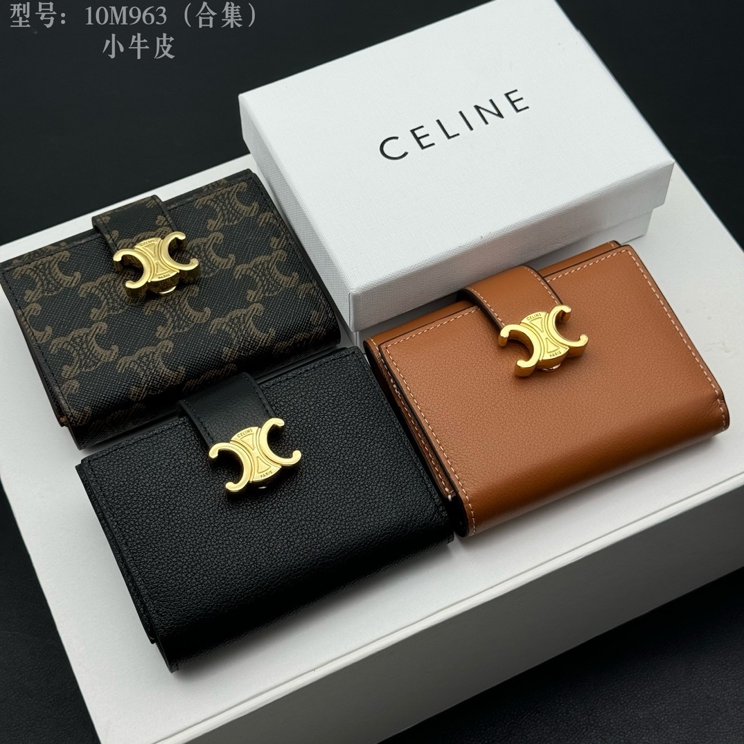 028_ZT CELINE 三つ折り財布 ケース付き 10M963 10.5*8*2 cm - 画像 (1)