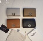 LOEWE 三つ折り財布 ケース付き L1104 12*9.5*3cm