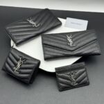 SAINT LAURENT 長財布 二つ折り財布 カード入れ ケース付き 423291  530841 358094 372264  10*7.5*0.5 cm  3*8.5*11 cm   19*9cm 19*11*3cm