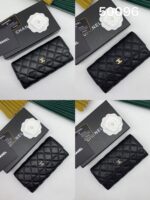 Chanel 長財布 二つ折り財布 ケース付き 50096 10.5*19*3cm