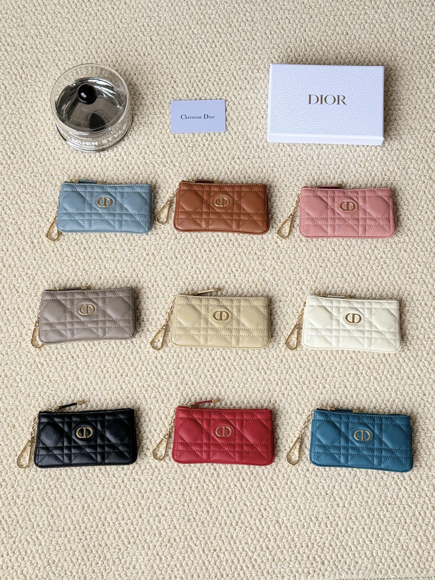 037_ZT DIOR 小銭入れ ケース付き S5158 14.5*7.6cm - 画像 (1)