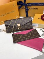 LV チェーンウォレット 長財布 3点セット ケース付き M15150 11*2*23cm - 画像 (9)