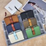 LOEWE カード入れ 二つ折り財布 ケース付き L1112 12*10*3cm