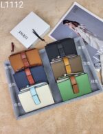 LOEWE カード入れ 二つ折り財布 ケース付き L1112 12*10*3cm