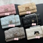DIOR チェーンウォレット 二つ折り財布 ケース付き S0984 21*11*5cm