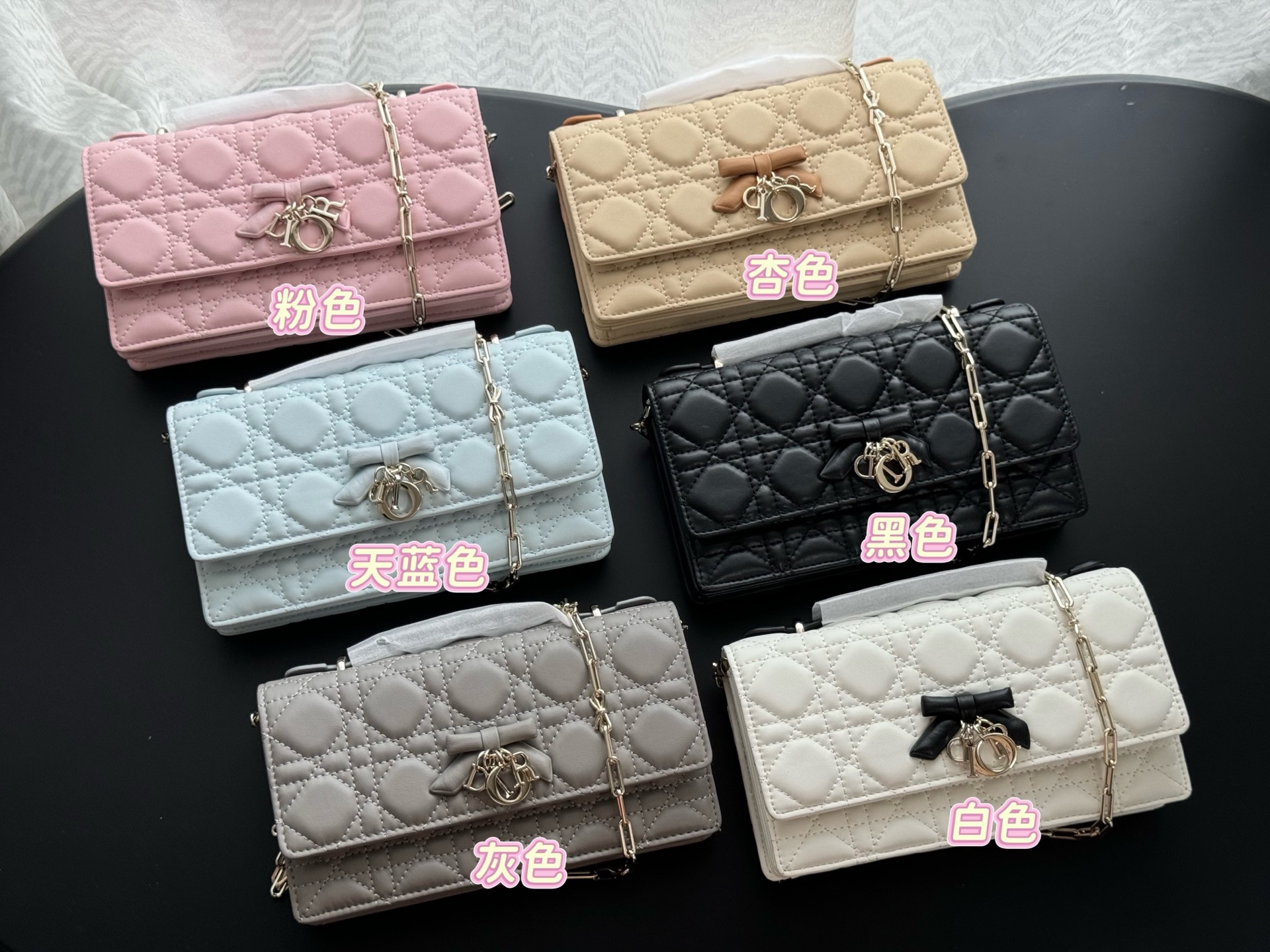 055_ZT DIOR チェーンウォレット 二つ折り財布 ケース付き S0984 21*11*5cm - 画像 (1)