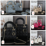 DIOR Lady Dior ハンドバッグ ショルダーバッグ ケース付き 17*15cm 20*17cm