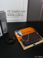 LV DamierAzur 肩掛けバッグ ショルダーあり ケース付き 17*10cm - 画像 (13)