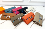 HERMES togo 長財布 二つ折り財布 ケース付き チェーン付き 21*4*11.5cm