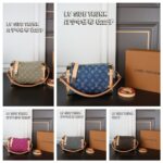 LV SIDE TRUNK デニム ショルダーバック ケース付き 23*15cm