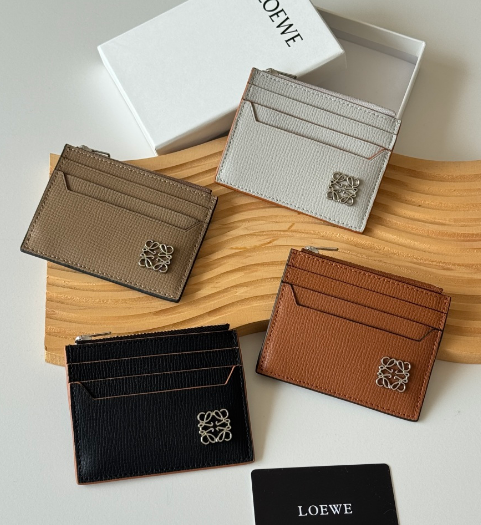 7bb769e9-3db3-4151-b9f9-69abe5fd9c55 LOEWE カードケース ケース付き L1110 10.5*12*2 - 画像 (1)