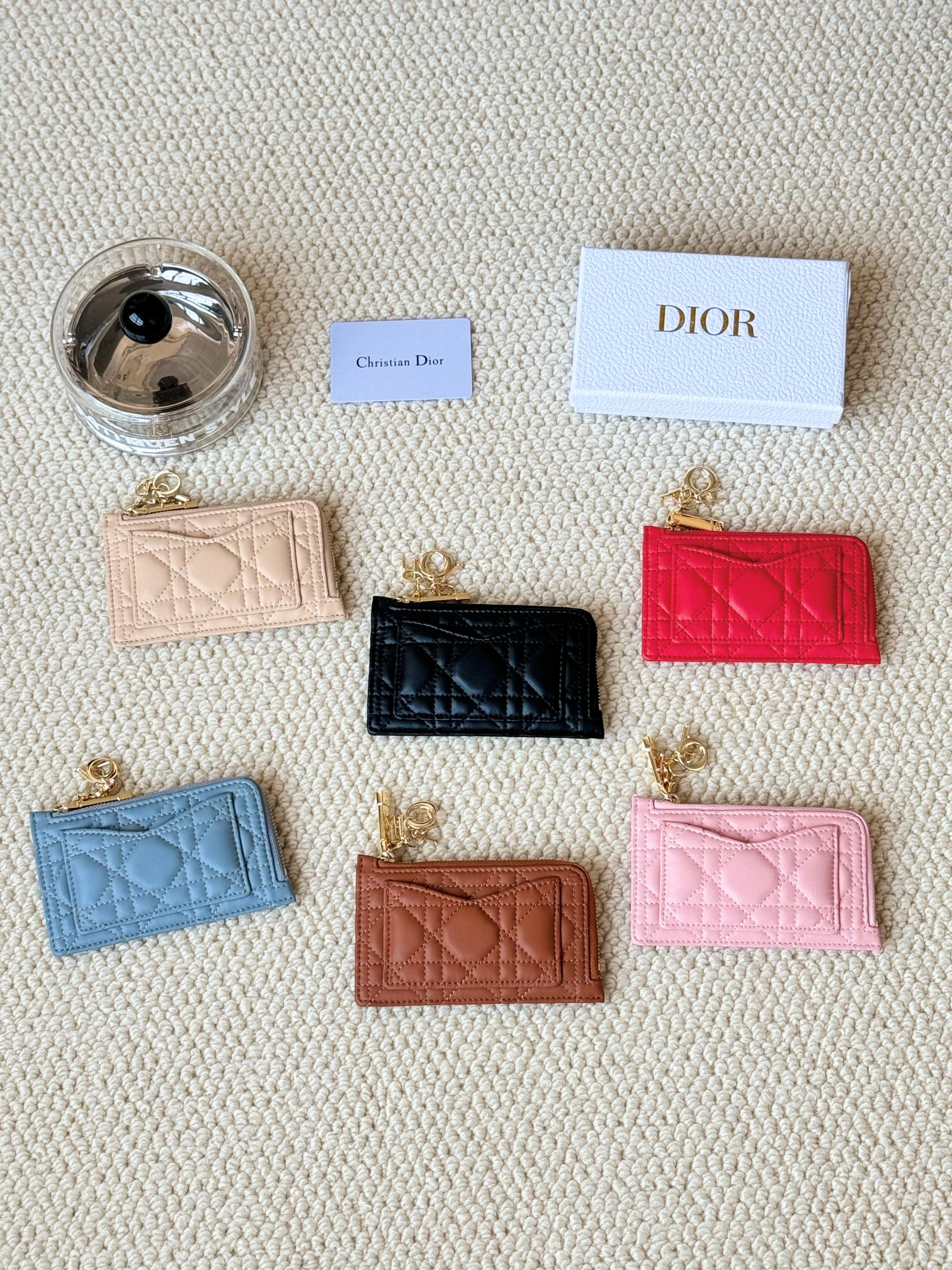 7de69244-399d-4c6b-a1d8-cf9dd928e122 DIOR lady dior 小銭入れ フラグメントケース ケース付き s0965 13.5*8.5*1.5cm - 画像 (1)