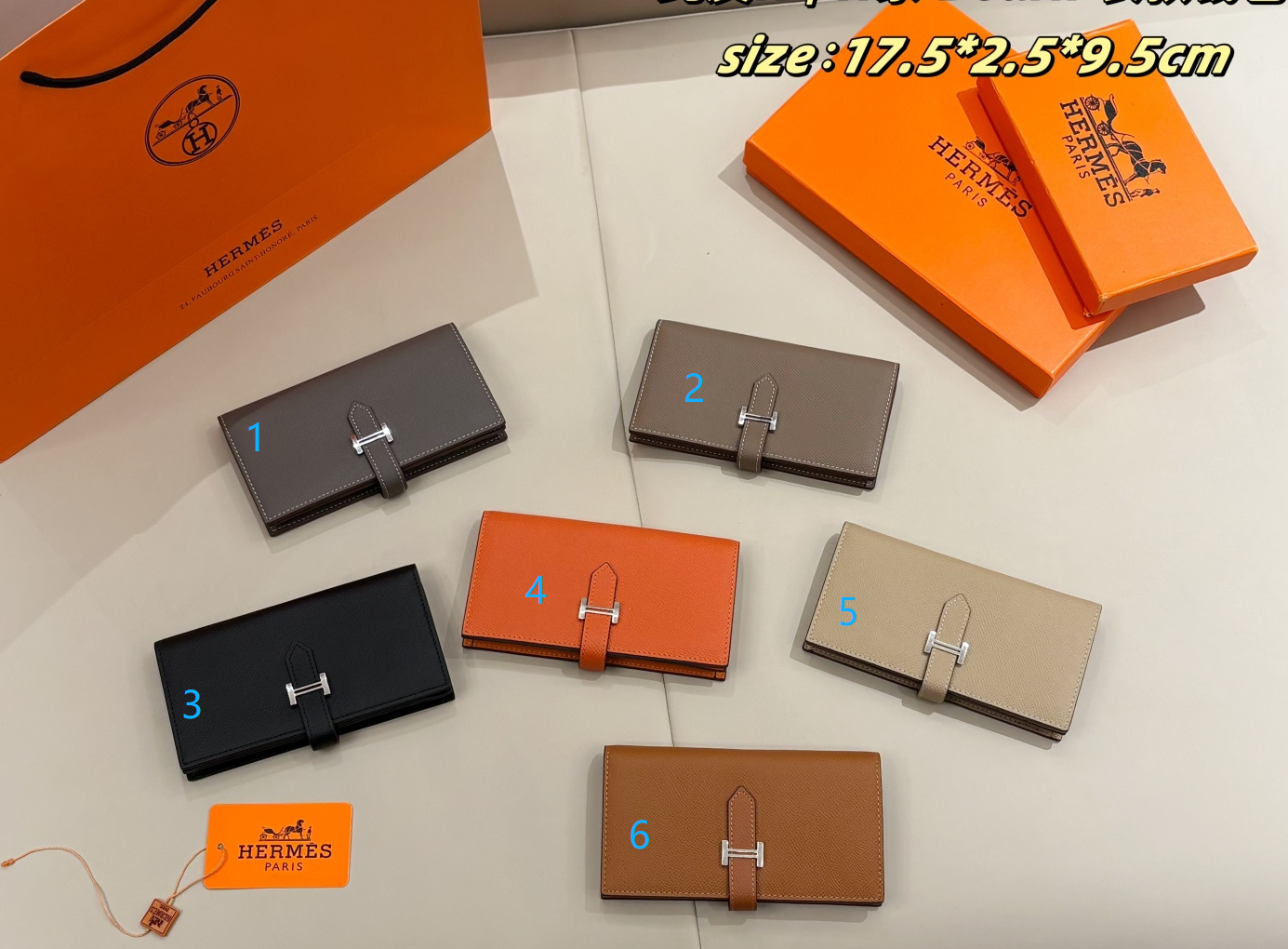 b7319abd-58c9-46ea-8457-d9d5350b457c HERMES beam 二つ折り財布 ケース付き 17.5*2.5*9.5cm - 画像 (1)