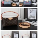 LV Hills デニム 弁当バッグ ケース付き 19*13cm
