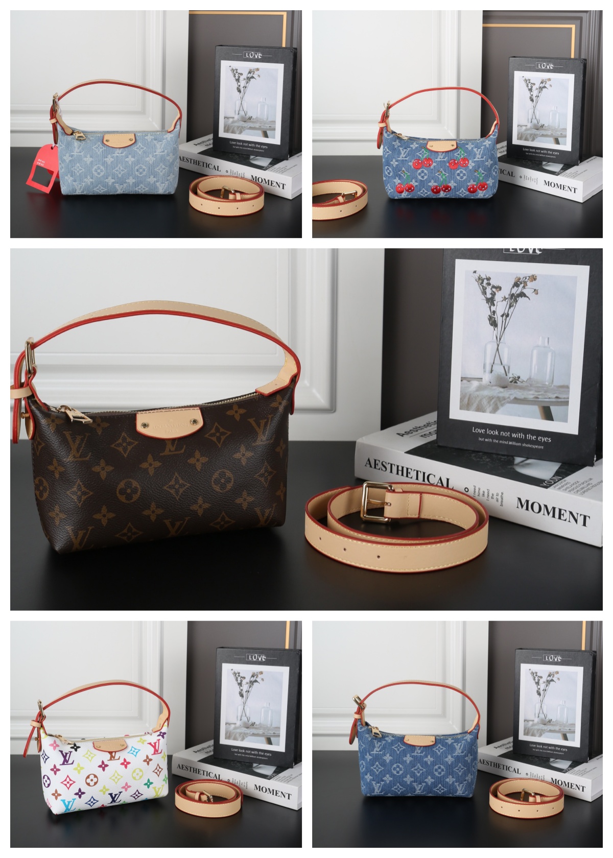 copy_副本 LV Hills デニム 弁当バッグ ケース付き 19*13cm - 画像 (1)